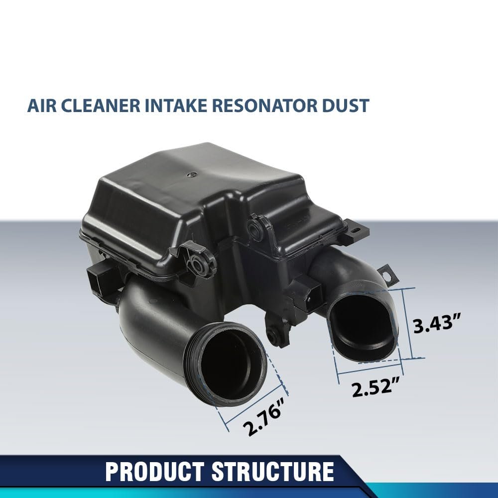 Air Cleaner Intake Resonator For Hyundai Elantra Sedan Non-sport 2 0l 2017-2020 28220-f2000 28220f2000 Black
