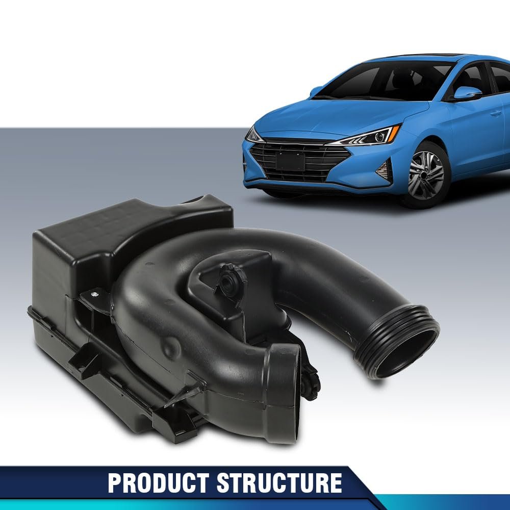 Air Cleaner Intake Resonator For Hyundai Elantra Sedan Non-sport 2 0l 2017-2020 28220-f2000 28220f2000 Black