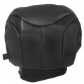 Ecotric Seat Cover Compatible With 1999 2000 2001 2002 Silverado Sierra Black New Synthetic Leather Driver Bottom Replacement