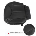 Ecotric Seat Cover Compatible With 1999 2000 2001 2002 Silverado Sierra Black New Synthetic Leather Driver Bottom Replacement