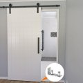Uxcell Barn Door Floor Guide 2pcs Stainless Steel Sliding Bottom Hardware Flexible Adjustable Flush Design Flat Swing Stopper