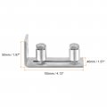 Uxcell Barn Door Floor Guide 2pcs Stainless Steel Sliding Bottom Hardware Flexible Adjustable Flush Design Flat Swing Stopper