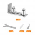 Uxcell Barn Door Floor Guide 2pcs Stainless Steel Sliding Bottom Hardware Flexible Adjustable Flush Design Flat Swing Stopper