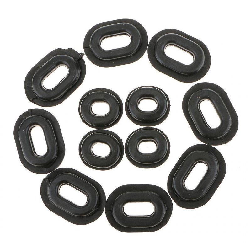 Cg125 Motorcycle Car Accessories Side Cover Rubber Sleeve Black 12-pack