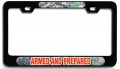 Armed And Prepared Hunting Bl 3d Metal License Plate Frame Auto Suv Truck Tag Holder P47
