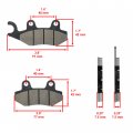 Caltric Front Rear Brake Pads Compatible With Suzuki An400 An400a Burgman 400 2003-2016 Abs