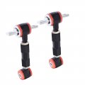 2-pack Black Adjustable Racing Rear Suspension Camber Control Arms Kit Replacement For 1998-2000 Civic 1990-2001 Integra