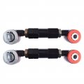2-pack Black Adjustable Racing Rear Suspension Camber Control Arms Kit Replacement For 1998-2000 Civic 1990-2001 Integra