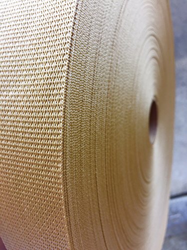 1 5 In Polypropylene Webbing 10 Yards Heavy Weight Strap Beige 750 Lbs Tensile Strength
