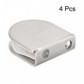 Uxcell Stainless Steel Glass Clamp 2pcs For 6-12mm Thickness 45x40mm 0 Degree Shower Bracket Bathroom Balustrade Staircase