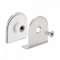 Uxcell Stainless Steel Glass Clamp 2pcs For 6-12mm Thickness 45x40mm 0 Degree Shower Bracket Bathroom Balustrade Staircase