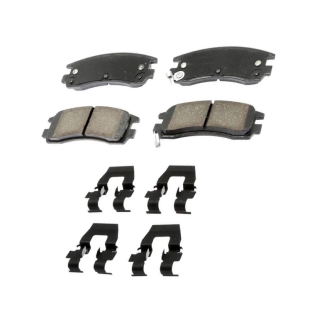 Rear Disc Brake Pads For Buick Riviera 1997 1998 1999 Ceramic Friction Material Bonded With Shims Clips And Mechanical Wear