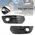 Topteng 2pcs Front Bumper Grill Fog Light Lamp Covers Trim For Audi Q5 2009-2012 Standard Only 8r0807681a 8r0807682a