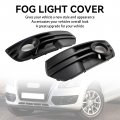 Topteng 2pcs Front Bumper Grill Fog Light Lamp Covers Trim For Audi Q5 2009-2012 Standard Only 8r0807681a 8r0807682a