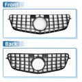 Front Upper Hood Bumper Grille For Mercedes-benz E300 2009-2013 Kidney Grill Black
