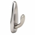 Command 3-1 4 In L Brushed Nickel Metal Medium Hook 3 Lb Capacity 1 Pk 