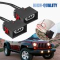 Hoypeyfiy 2pcs Front Turn Signal Light Connector Plug Harness 68065016ab Replacement For Jeep Wrangler Jk 2007-2018