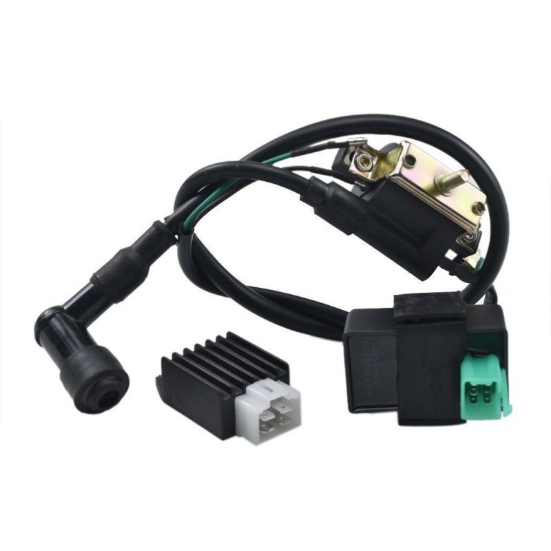 Ignition Coil Cdi Regulator Rectifier Starter Relay Solenoid Kit For 50cc 70cc 90cc 110cc 125cc Atv Quad Scooter Bikes Buggy