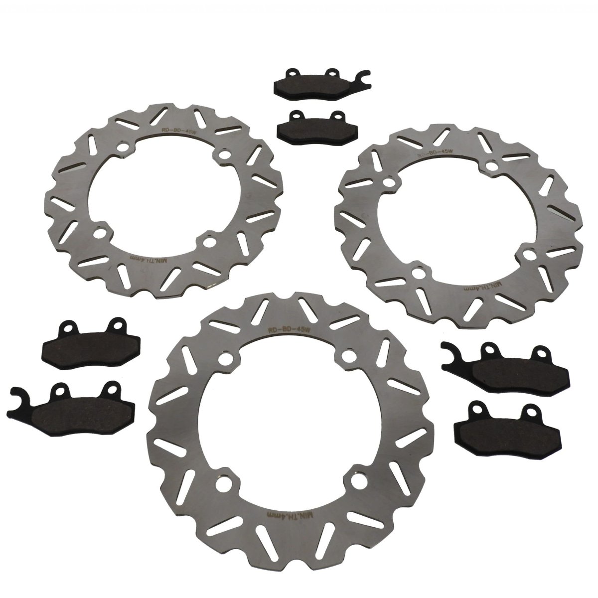 2011 Can-am Commander 800 Xti Front And Rear Sport Brake Rotors Pads