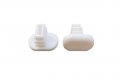 Sling Rail End Caps 1 4 X 3 Oval Insert Fits Agio Furniture White 32 Pack