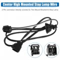 Uxcell Third Brake Light Wire Harness For Jeep Wrangler Jk 2 4 Door 2007-2018 18awg 3rd Center High Mounted Stop Lamp Extension