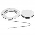 Deck Plate 3in Stainless Steel Hatch Cover Inspection With Key For Marine Boat Hardware Accessory 