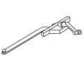Casement Window Operator 11 In Long Arm Right Hand Rear Mount Stainless Steel Roller White 