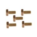 Hex Bolts 5 Pieces 6mm Callout Size 10 9 Grade Alloy Steel Zinc Plated Natural Head Drive Medium Thread 