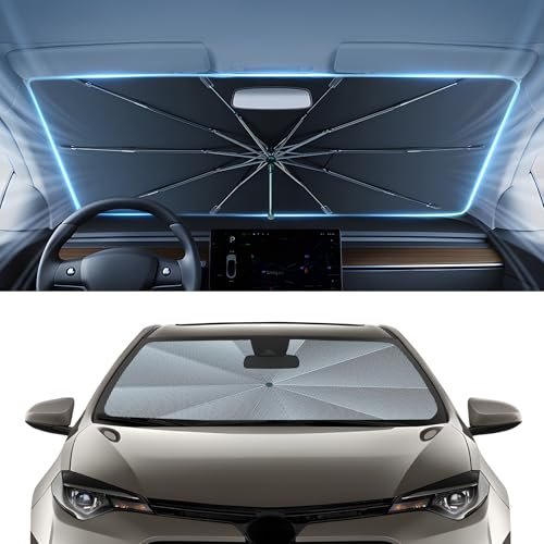 Windshield Sun Shade Umbrella For 2014 2015 2016 2017 2018 2019 Toyota Corolla Ice Crystal Material Uv Protection Car Sunshade