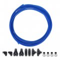 Uxcell Pneumatic 4mm Od 2 5mm Id Polyurethane Pu Air Hose Tubing Kit 5 Meters Blue