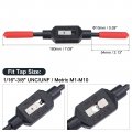 Uxcell 2pcs Adjustable Tap Wrench Handle For 1 16 -3 8 Unc Unf Metric M1-m10s Screw Tap Holder Reamer Hand Tapping Tool