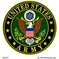 United States Army Sticker 3-1 4 X3-1 2 