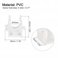 Uxcell Pvc Water Pipe Clamps 50pcs Fit For 16mm 5 8 Od Hose Hanger Support Pex Tubing U-shaped Clips