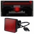 15 Led Trailer Hitch Brake Light 12v Red Smoked Tail Lights For 2 In Receiver With 4 Pin Adapter Automotive Exterior 