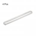 Uxcell Adjustable Corner Code 4pcs 155x19mm Stainless Steel Flat Straight Thickened Slotted Brace Brackets For Fixed Furniture