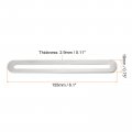 Uxcell Adjustable Corner Code 4pcs 155x19mm Stainless Steel Flat Straight Thickened Slotted Brace Brackets For Fixed Furniture
