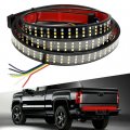 60 Inch Tailgate Light Bar Triple Row Tail For Pickup Trailer Suv Rv Van Full Function Red Brake White Reverse Amber Turn