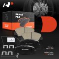 A-premium Front Ceramic Disc Brake Pads Set Compatible With Select Hyundai And Kia Models Accent Rio 2012-2017 Hardware 4 Pcs