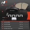 A-premium Front Ceramic Disc Brake Pads Set Compatible With Select Hyundai And Kia Models Accent Rio 2012-2017 Hardware 4 Pcs