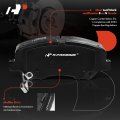 A-premium Front Ceramic Disc Brake Pads Set Compatible With Select Hyundai And Kia Models Accent Rio 2012-2017 Hardware 4 Pcs