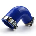 Silicone Rubber 90a Elbow Hose W Clamps Peterbilt Kenworth Paccar F04-6006