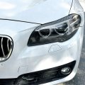 Hdirect 2pcs Auto Headlight Eyebrow Cover Trim Car Decoration Eyelids Compatible With Bmw 5 Series F10 F11 2015-2017 Carbon
