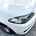 Hdirect 2pcs Auto Headlight Eyebrow Cover Trim Car Decoration Eyelids Compatible With Bmw 5 Series F10 F11 2015-2017 Carbon