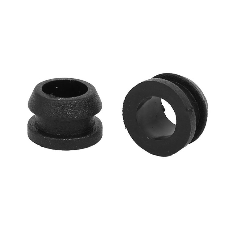 Rubber Ring Sealing Grommet Electrical Wiring Gasket Black 6mm Inner Dia 100pcs