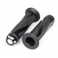 Yibid Motorcycle 7 8 Handlebar Antiskid Hand Grips Gel Rubber And Cnc Anodized Aluminum For Racer Bobber Clubman Scooter Custom