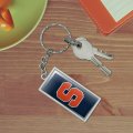 Graphics More Rectangle Syracuse University Logo Keychain In Chrome Plated Metal