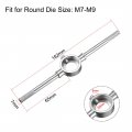 Uxcell 25mm Round Die Stock Handle Wrench Holder For Metric M7-m9 Adjustable With Knurled