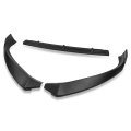 Auto Dynasty 3pcs Stp-style Car Front Bumper Lip Spoiler Splitter Body Kit Compatible With Tesla Model S 2016-2020 Matte Black
