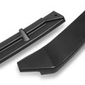 Auto Dynasty 3pcs Stp-style Car Front Bumper Lip Spoiler Splitter Body Kit Compatible With Tesla Model S 2016-2020 Matte Black