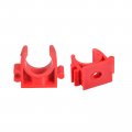 16mm Dia Ppr U-shaped Pipe Clamps Clips Fittings Hose Holder For Water Supply Red 12 Pcs 